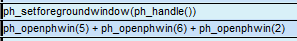 Open Windows Code