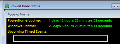 Timed Events window